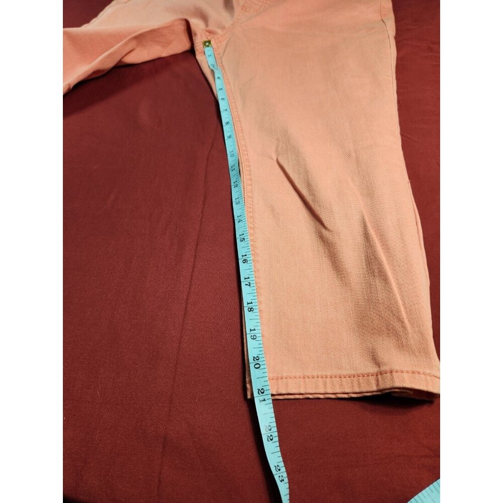 Westbound Womens Size 10 P orange  High-Rise skinny crop pull on jeans --18 - Picture 7 of 11